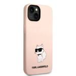 KARL LAGERFELD KLHCP14SSSNCHBCP IPHONE 14/15/13 6.1 "HARDCASE PINK / PINK SILICONE CHOUPETTE