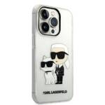 KARL LAGERFELD KLHCP14XHNKCTGT IPHONE 14 PRO MAX 6.7 "TRANSPARENT HARDCASE GLITTER KARL & CHUPETTE