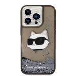 KARL LAGERFELD KLHCP14XLNCHCK IPHONE 14 PRO MAX 6.7 "BLACK/BLACK HARDCASE GLITTER CHOUPETTE HEAD