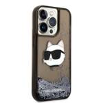 KARL LAGERFELD KLHCP14XLNCHCK IPHONE 14 PRO MAX 6.7 "BLACK/BLACK HARDCASE GLITTER CHOUPETTE HEAD