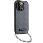 KARL LAGERFELD KLHCP14XSACKKELHPG IPHONE 14 PRO MAX 6.7 "SREBRRY/SILVER HARDCASE SAFFIANO MONOGRAM CHAIN