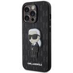 KARL LAGERFELD KLHCP14XSAKHPK IPHONE 14 PRO MAX 6.7 "BLACK/BLACK SAFFIANO MONOGRAM IKONIK