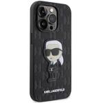 KARL LAGERFELD KLHCP14XSAKHPK IPHONE 14 PRO MAX 6.7 "BLACK/BLACK SAFFIANO MONOGRAM IKONIK