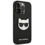 KARL LAGERFELD KLHCP14XSAPCHK IPHONE 14 PRO MAX 6.7 "HARDCASE BLACK/BLACK SAFFIANO CHUPETTE HEAD PATCH