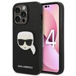 KARL LAGERFELD KLHCP14XSAPKHK IPHONE 14 PRO MAX 6.7 "BLACK/BLACK HARDCASE SAFFIANO KARL`S HEAD PATCH