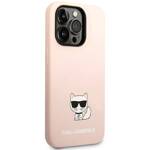 KARL LAGERFELD KLHCP14XSLCTPI IPHONE 14 PRO MAX 6.7 "HARDCASE LIGHT PINK/LIGHT PINK SILICONE CHOUPETTE BODY
