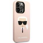 KARL LAGERFELD KLHCP14XSLKHLP IPHONE 14 PRO MAX 6.7 "HARDCASE PINK/PINK SILICONE KARL`S HEAD