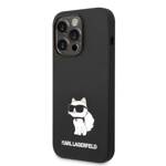 KARL LAGERFELD KLHCP14XSNCHBCK IPHONE 14 PRO MAX 6.7 "HARDCASE BLACK/BLACK SILICONE CHOUPETTE