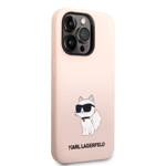 KARL LAGERFELD KLHCP14XSNCHBCP IPHONE 14 PRO MAX 6.7 "HARDCASE PINK/PINK SILICONE CHUPETTE