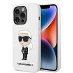 KARL LAGERFELD KLHCP14XSNIKBCH IPHONE 14 PRO MAX 6.7 "HARDCASE WHITE/WHITE SILICONE IKONIK