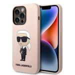 KARL LAGERFELD KLHCP14XSNIKBCP IPHONE 14 PRO MAX 6.7 "HARDCASE PINK/PINK SILICONE ICONIK