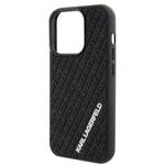 KARL LAGERFELD KLHCP15L3DMKRLK IPHONE 15 PRO 6.1 "BLACK/BLACK HARDCASE 3D RUBBER MULTI LOGO