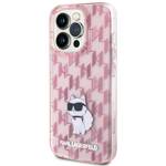 KARL LAGERFELD KLHCP15LHNCMKLP IPHONE 15 PRO 6.1 "PINK/PINK HARDCASE MONOGRAM CHAPETTE