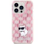 KARL LAGERFELD KLHCP15LHNCMKLP IPHONE 15 PRO 6.1 "PINK/PINK HARDCASE MONOGRAM CHAPETTE