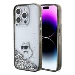 KARL LAGERFELD KLHCP15LLKCNSK IPHONE 15 PRO 6.1 "TRANSPARENT HARDCASE LIQUID GLITTER CHUPETTE