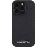 KARL LAGERFELD KLHCP15LPQKPMK IPHONE 15 PRO 6.1 "BLACK/BLACK HARDCASE QUILTED K PATTERN