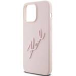 KARL LAGERFELD KLHCP15LSKSBMCP IPHONE 15 PRO 6.1 "PINK/PINK HARDCASE SILICONE KARL SCRIPT