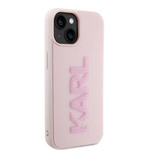 KARL LAGERFELD KLHCP15M3DMBKCP IPHONE 15 PLUS / 14 PLUS 6.7 "PINK / PINK HARDCASE 3D RUBBER GLITTER LOGO