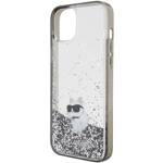 KARL LAGERFELD KLHCP15MLKCNSK IPHONE 15 PLUS / 14 PLUS 6.7 "TRANSPARENT HARDCASE LIQUID GLITTER CHOUPETTE