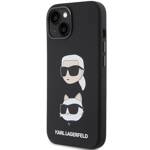 KARL LAGERFELD KLHCP15MSDHKCNK IPHONE 15 PLUS / 14 PLUS 6.7 "BLACK / BLACK SILICONE KARL & CHUPETTE HEAD