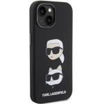 KARL LAGERFELD KLHCP15MSDHKCNK IPHONE 15 PLUS / 14 PLUS 6.7 "BLACK / BLACK SILICONE KARL & CHUPETTE HEAD