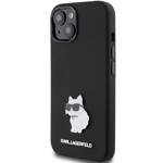 KARL LAGERFELD KLHCP15MSMHCNPK IPHONE 15 PLUS / 14 PLUS 6.7 "BLACK / BLACK SILICONE CHUPETTE METAL PIN