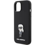 KARL LAGERFELD KLHCP15MSMHKNPK IPHONE 15 PLUS / 14 PLUS 6.7 "BLACK / BLACK SILICONE IKONIK METAL PIN