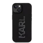 KARL LAGERFELD KLHCP15S3DMBKCK IPHONE 15/14/13 6.1 "BLACK / BLACK HARDCASE 3D RUBBER GLITTER LOGO