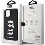 KARL LAGERFELD KLHCP15SDHKCNK IPHONE 15/14/13 6.1 "BLACK / BLACK SILICONE KARL & CHUPETTE HEAD