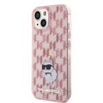 KARL LAGERFELD KLHCP15SHNCMKLP IPHONE 15/14/13 6.1 "PINK / PINK HARDCASE MONOGRAM CHUPETTE