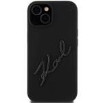 KARL LAGERFELD KLHCP15SSKSBMCK IPHONE 15/14/13 6.1 "BLACK / BLACK HARDCASE SILICONE KARL SCRIPT