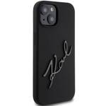 KARL LAGERFELD KLHCP15SSKSBMCK IPHONE 15/14/13 6.1 "BLACK / BLACK HARDCASE SILICONE KARL SCRIPT