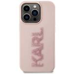 KARL LAGERFELD KLHCP15X3DMBKCP IPHONE 15 PRO MAX 6.7 "PINK/PINK HARDCASE 3D RUBBER GLITTER LOGO