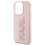 KARL LAGERFELD KLHCP15X3DMBKCP IPHONE 15 PRO MAX 6.7 "PINK/PINK HARDCASE 3D RUBBER GLITTER LOGO