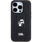 KARL LAGERFELD KLHCP15XGSAKCPK IPHONE 15 PRO MAX 6.7 "BLACK/BLACK HARDCASE GRIPSTAND SAFFIANO KARL & CHOUPETTE PINS