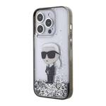 KARL LAGERFELD KLHCP15XLKNSK IPHONE 15 PRO MAX 6.7 "TRANSPARENT HARDCASE LIQUID GLITTER IKONIK