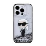 KARL LAGERFELD KLHCP15XLKNSK IPHONE 15 PRO MAX 6.7 "TRANSPARENT HARDCASE LIQUID GLITTER IKONIK