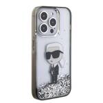 KARL LAGERFELD KLHCP15XLKNSK IPHONE 15 PRO MAX 6.7 "TRANSPARENT HARDCASE LIQUID GLITTER IKONIK