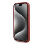 KARL LAGERFELD KLHCP15XPQDSMGR IPHONE 15 PRO MAX 6.7" RED/RED HARDCASE DIAGONAL QUILTED SCRIPT