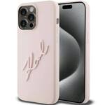 KARL LAGERFELD KLHCP15XSKSBMCP IPHONE 15 PRO MAX 6.7 "PINK/PINK HARDCASE SILICONE KARL SCRIPT