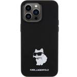 KARL LAGERFELD KLHCP15XSMHCNPK IPHONE 15 PRO MAX 6.7 "BLACK/BLACK SILICONE CHUPETTE METAL PIN