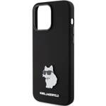 KARL LAGERFELD KLHCP15XSMHCNPK IPHONE 15 PRO MAX 6.7 "BLACK/BLACK SILICONE CHUPETTE METAL PIN