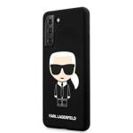 KARL LAGERFELD KLHCS21MSLFKBK S21+ G996 HARDCASE CZARNY/BLACK SILICONE ICONIC