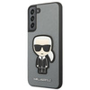 KARL LAGERFELD KLHCS22MOKPG S906 S22+ SREBRNY/SILVER HARDCASE SAFFIANO IKONIK KARL`S PATCH