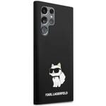 KARL LAGERFELD KLHCS23LSNCHBCK S23 ULTRA S918 HARDCASE CZARNY/BLACK SILICONE CHOUPETTE