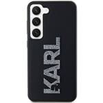 KARL LAGERFELD KLHCS23M3DMBKCK S23+ S916 CZARNY/BLACK HARDCASE 3D RUBBER GLITTER LOGO