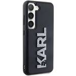 KARL LAGERFELD KLHCS23M3DMBKCK S23+ S916 CZARNY/BLACK HARDCASE 3D RUBBER GLITTER LOGO