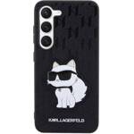 KARL LAGERFELD KLHCS23MSAKLHCPK S23+ S916 HARDCASE CZARNY/BLACK SAFFIANO MONOGRAM CHOUPETTE