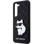 KARL LAGERFELD KLHCS23MSAKLHCPK S23+ S916 HARDCASE CZARNY/BLACK SAFFIANO MONOGRAM CHOUPETTE