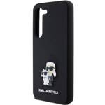 KARL LAGERFELD KLHCS23SSMHKCNPK S23 S23 S911 HARDCASE CZARNY/BLACK SILICONE KARL & CHUPETTE METAL PIN